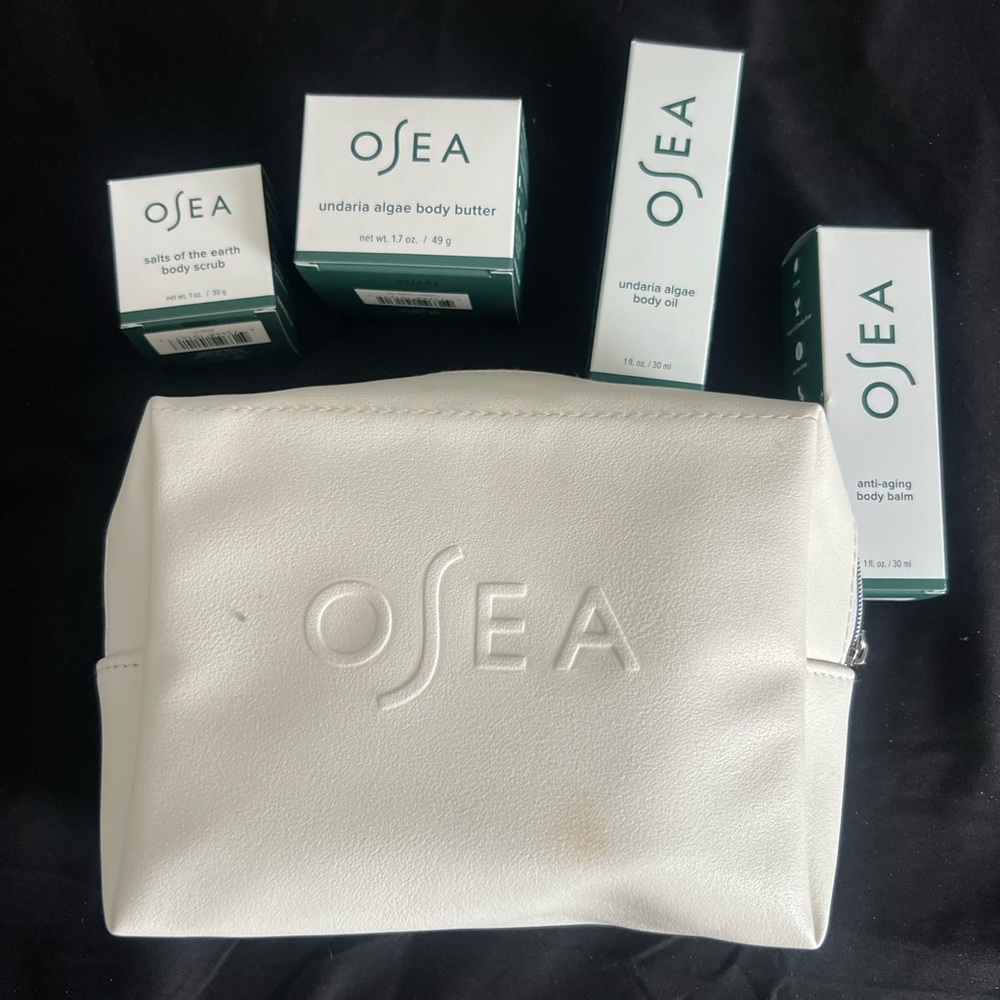 Sea Green and White body care
